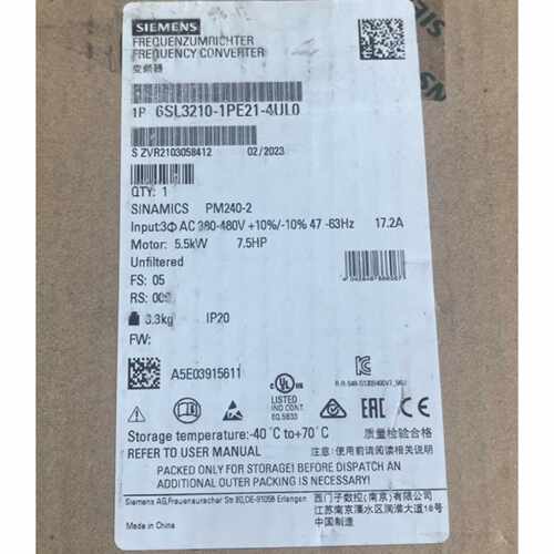 询价-6SL32101PE214UL0 6SL3 2101P可维修