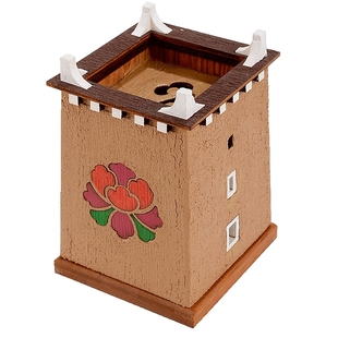 欧斯特 手工实木香炉 非遗羌族香守民族文化工艺品文创香薰炉摆件