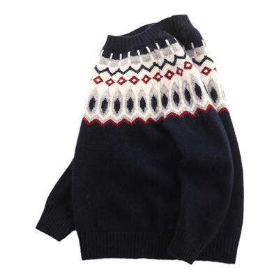 秋冬男女保暖舒适加厚儿童羊绒衫