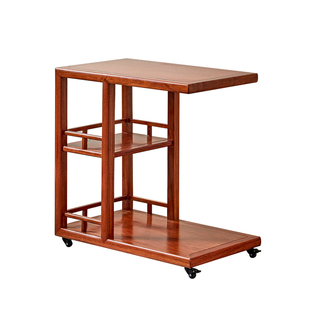 全实木沙发边几角几可移动小茶几花梨木小茶车茶水柜茶盘推车茶几