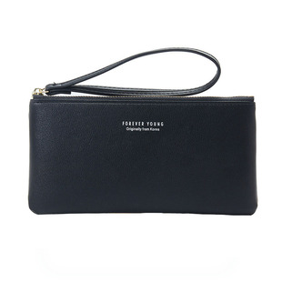 手提钱包手拿包2023新款简约百搭女士手提硬币包韩版小手包零钱包