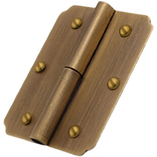 中式仿古纯铜家具屏风明装铰链衣橱书柜门首饰盒箱子脱卸铜合页