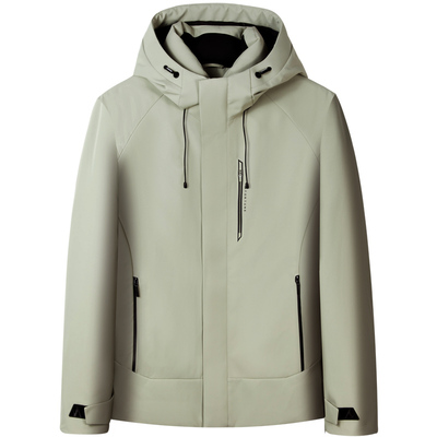 【都市游者】庄吉男士羽绒服2025冬新款连帽通勤男装防风保暖外套