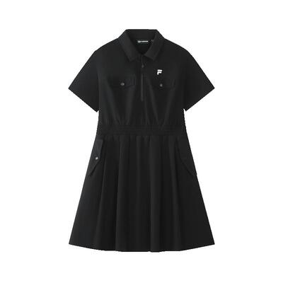 斐乐潮牌女子梭织连衣裙