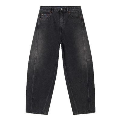 DENHAM2025年秋冬女士超宽松阔腿中腰休闲棉质舒适牛仔裤DAIKI