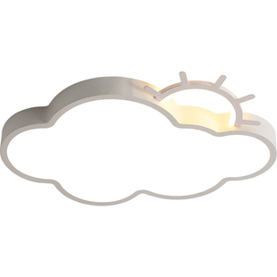 北欧创意儿童房卧室灯LED超亮护眼吸顶灯网红云朵男孩女孩房间灯