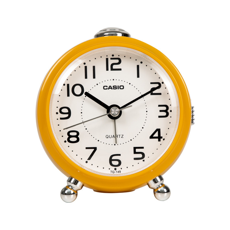 【新品】CASIO卡西欧小丸子创意时尚简约静音跳秒贪睡夜灯小闹钟