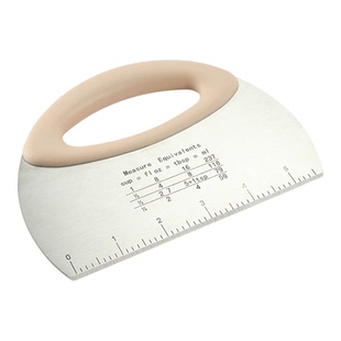 魔幻厨房不锈钢切面刀家用食品级面团刮板工具带刻度烘焙专用刮刀