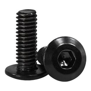 黑色家具螺丝大平头内六角螺栓扁头儿童床螺栓倒角大斜边沉头