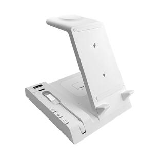 六合一无线充电器手机多功能立式支架适用iphone17promax苹果16iWatch11手表专用华为mate70Pura80XT耳机通用