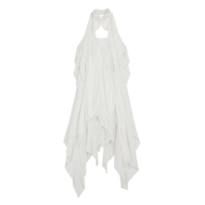 爆款/田曦薇同款法式挂脖连衣裙