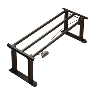 电动升降桌架家用办公桌双电机双横梁电脑桌碳钢金属桌腿框架配件