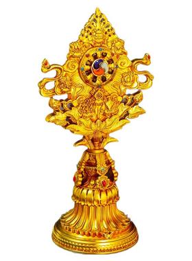 纯铜八吉祥七寸十寸组合(鎏金）