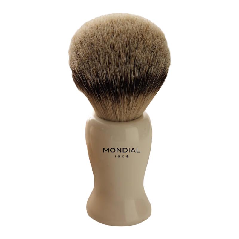 MONDIAL1908男士剃须膏皂起泡刷意大利进口树脂刷柄一级獾毛刷