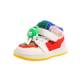 ABC ANGF鸳鸯鞋儿童板鞋2026年春秋新款加绒运动鞋男童宝宝女童鞋