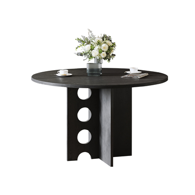 天然奢石餐桌圆形HERZZI中古风