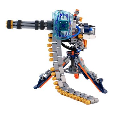 战地争霸超镭射重机枪拼装模型积木玩具送男孩学生生日儿童节礼物