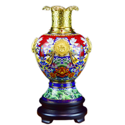 北京景泰蓝盛世荣光同心尊张同禄