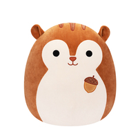 美國Squishmallows小松鼠毛絨玩偶軟萌親膚睡覺抱枕兒童玩具禮物