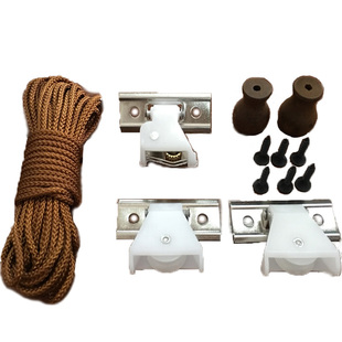 竹帘绳15米卷帘配件套罗马窗帘升降垂帘拉绳遮阳网控制器滑轮锁扣