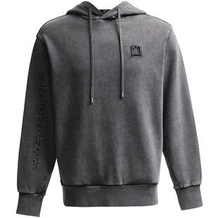 SEASONHIGH秋冬款男士卫衣宽松连帽毛圈内里logo装饰纯棉上衣男装