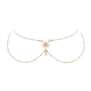 INCH EDITION新品 八芒星太阳双层颈链 金/银