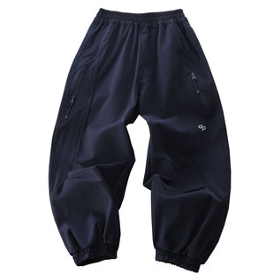 男童春夏薄款户外登山裤2025新款中大童防风运动裤儿童休闲长裤子