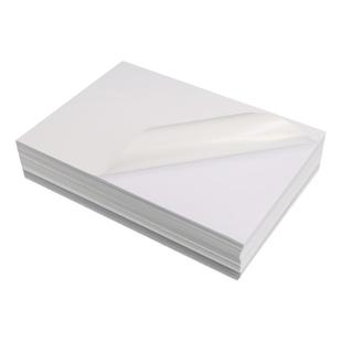 A4防水耐撕不干胶打印纸激光PP哑面贴纸透明喷墨亮面防水logo创意贴防油合成纸背胶广告不干胶20张白色