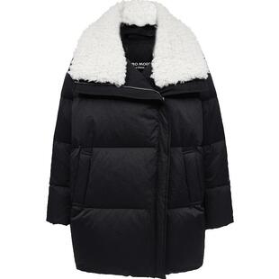 Vero Moda羽绒服2025冬季新款90白鸭绒撞色毛领宽松短款羽绒服