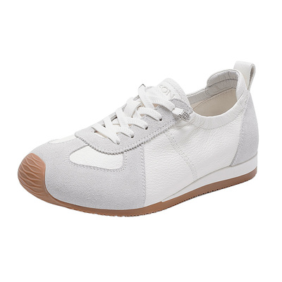 哈森百搭通勤风德训鞋舒适软底简约休闲鞋女鞋2026新款HCS263902