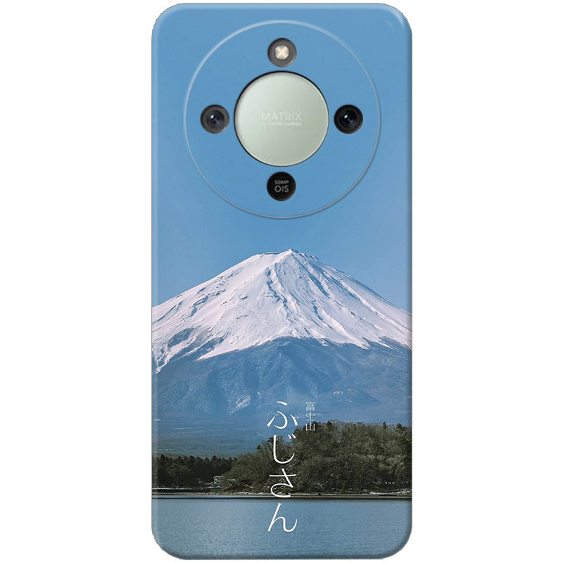 低调日文富士山适用华为荣耀x70手机壳x60pro/x50/x40GT/x30i冷淡风x20se文艺x10简约9x8x男生女款耐脏软