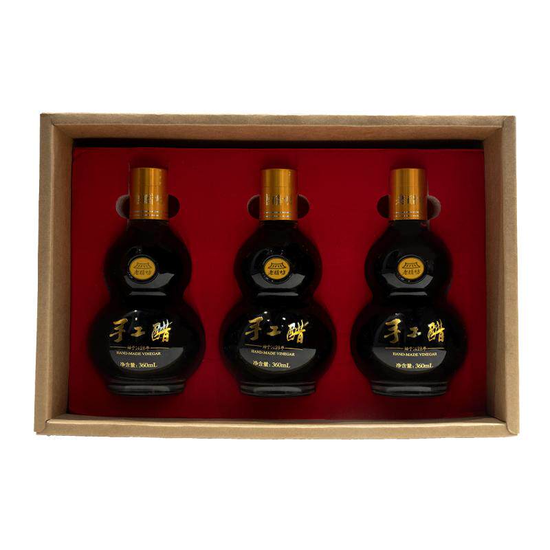 水塔宝源老醋6度手工醋360ml*3瓶