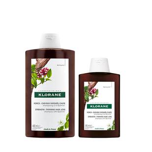 KLORANE 康如金鸡纳洗发水防脱400ml+200ml男士控油囤货装
