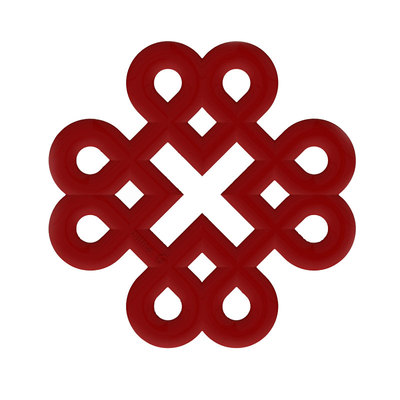 喜诗心连心中国结硅胶隔热垫