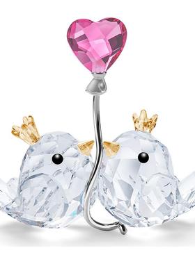 爱情鸟摆件Swarovski/施华洛世奇