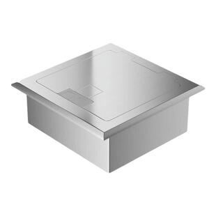 MSHML地插座不锈钢防溅水超薄地面插座150型强电插座修复盖板