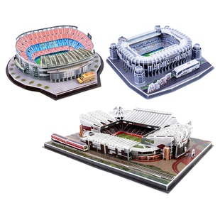 2026世界杯主场足球场模型礼物品皇马伯纳乌巴萨诺坎普AC拼装摆件