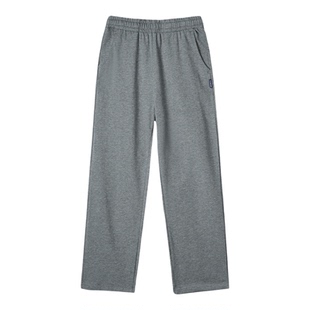 男童灰色运动裤春秋儿童休闲裤直筒纯棉女童深灰色小学生校服裤子