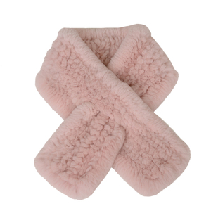 獭兔毛围巾女冬季加厚保暖简约双面百搭脖套护颈皮草懒濑毛绒围脖