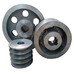 三角皮带轮双槽B型槽轮B型2槽外径60至300mm二槽电机轮铸铁皮带盘