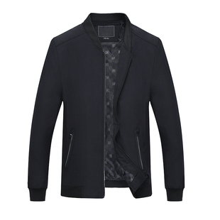 春装爸爸外套男春秋款中老年人男装夹克男中年男士外穿宽松爸爸装