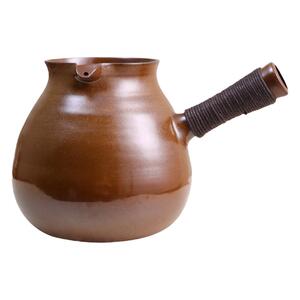 明德园红泥煮茶器壶侧把古法煮茶