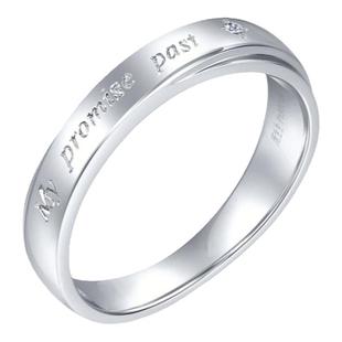 周生生V&A博物馆Pt950铂金钻石戒指白金戒指男款对戒40097R