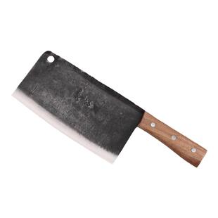 邓家刀菜刀斩切文武两用刀夹钢锻打切片剁骨切菜大足碳钢邓家龙水