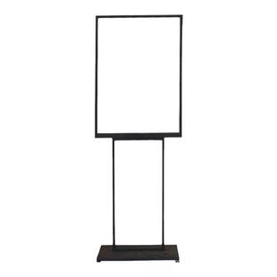 加厚加固H型商场立牌双柱苹果立牌POP广告架立牌展架KT板支架艺术