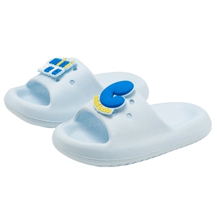 MiniBala迷你巴拉儿童可爱简约一字拖夏季款透气宝宝拖鞋童鞋