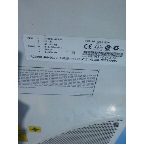 变频器ACS80004m01703D1509