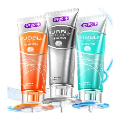 舒客舒克泡感亮白牙膏