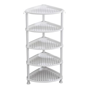 卫生间沥水三角置物架浴室洗脸盆架阳台塑料放桶盆落地多层收纳柜