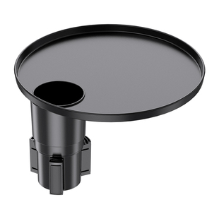 车载小茶台水杯架汽车悬浮桌板车内副驾驶中控台托盘圆形餐桌通用